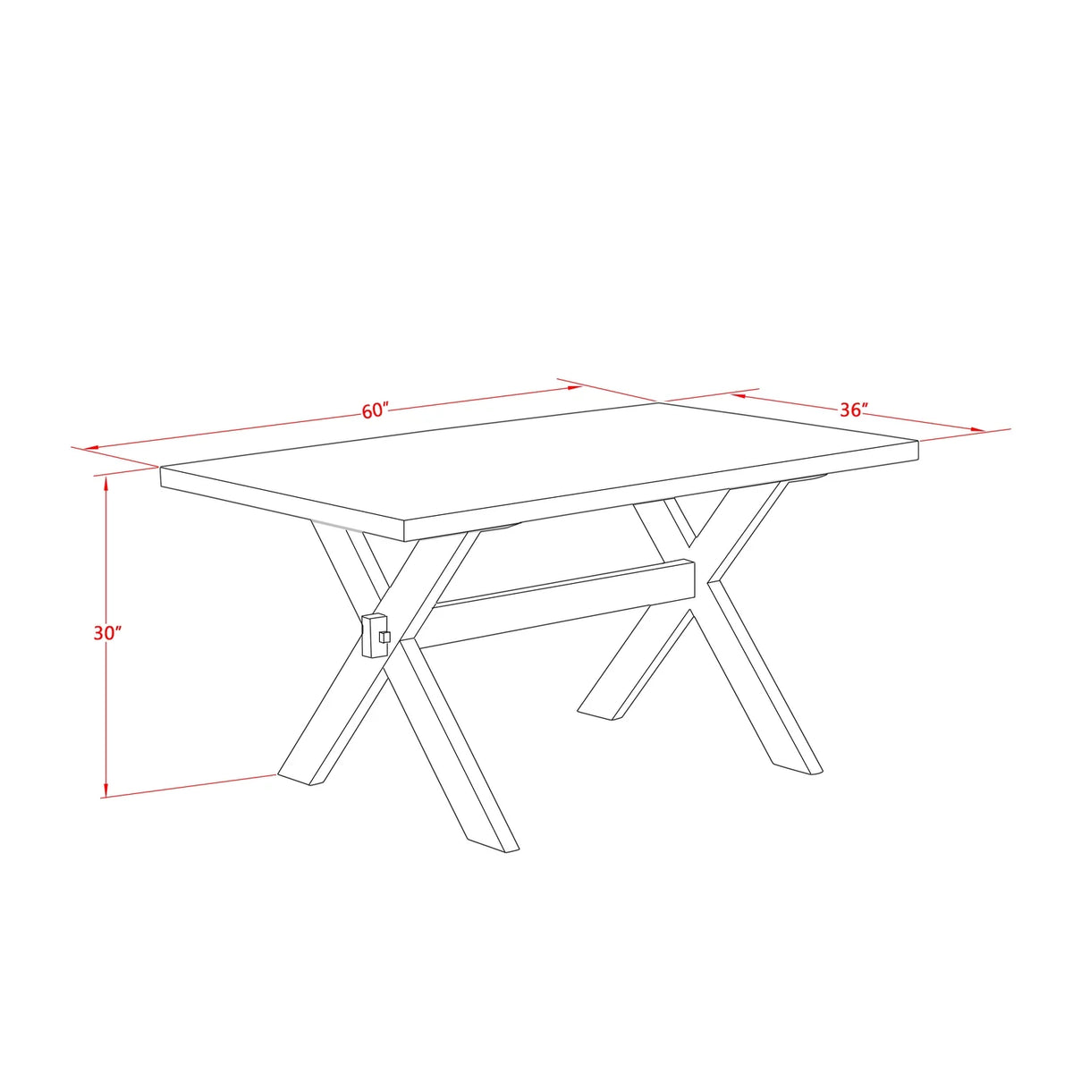 7-Piece Modern Dining Table Set with 6 Chairs M701874
