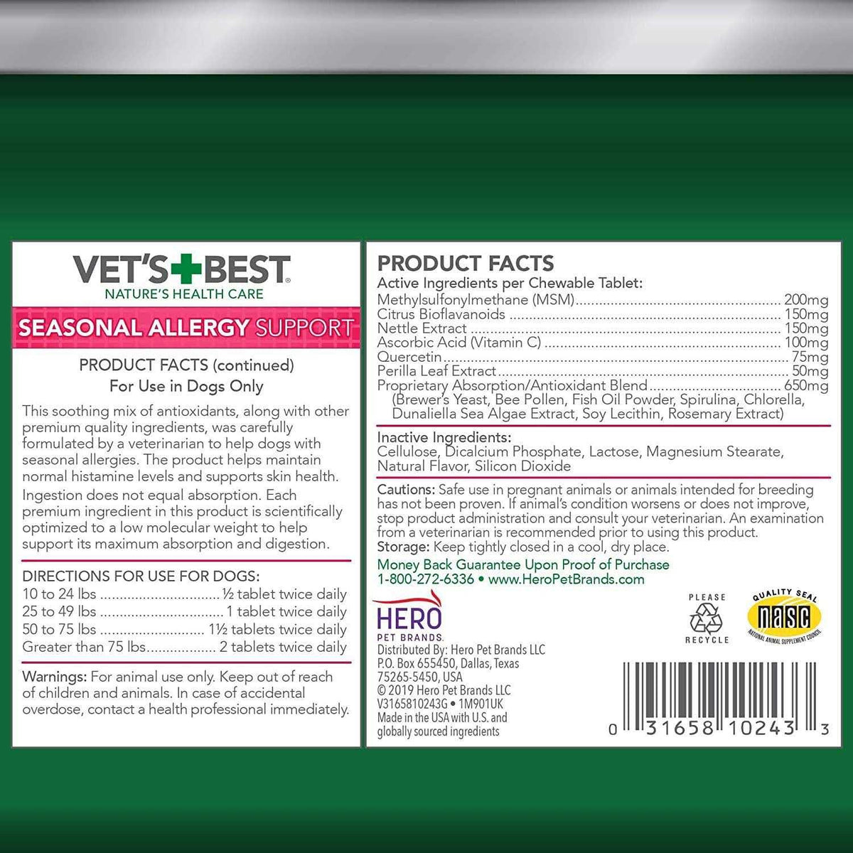 Seasonal Allergy Support Supplement I262098