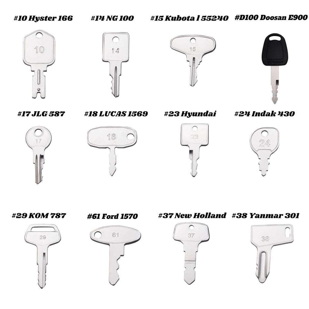 67 Keys Master Construction Ignition Key Set N24128
