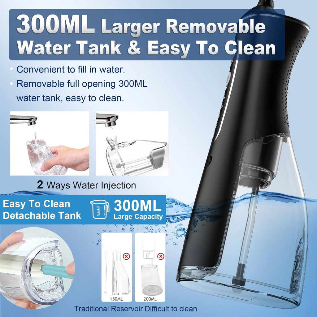 Cordless Water Flosser 4 Modes 300ml IPX7 B477