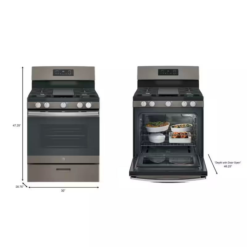 Freestanding Gas Range with Griddle V9528