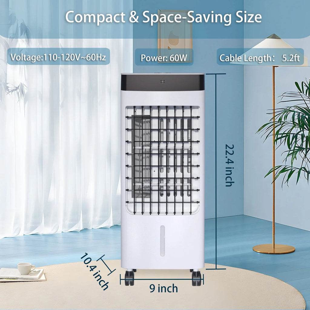 Portable Oscillating Evaporative Air Cooler with 3 Speeds J283067