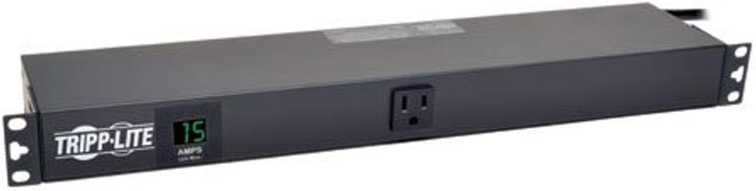Metered PDU, 15A, 13 Outlets, 120V, 15 ft. Cord, 1U Rack-Mount Power G30410