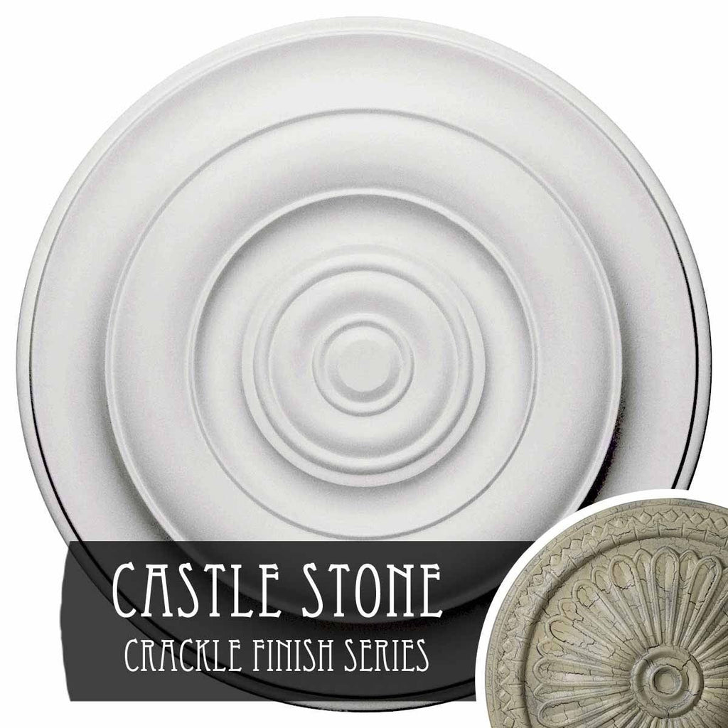 18x22OD x 1 1/2x22P Hand-Painted Ceiling Medallion I569070