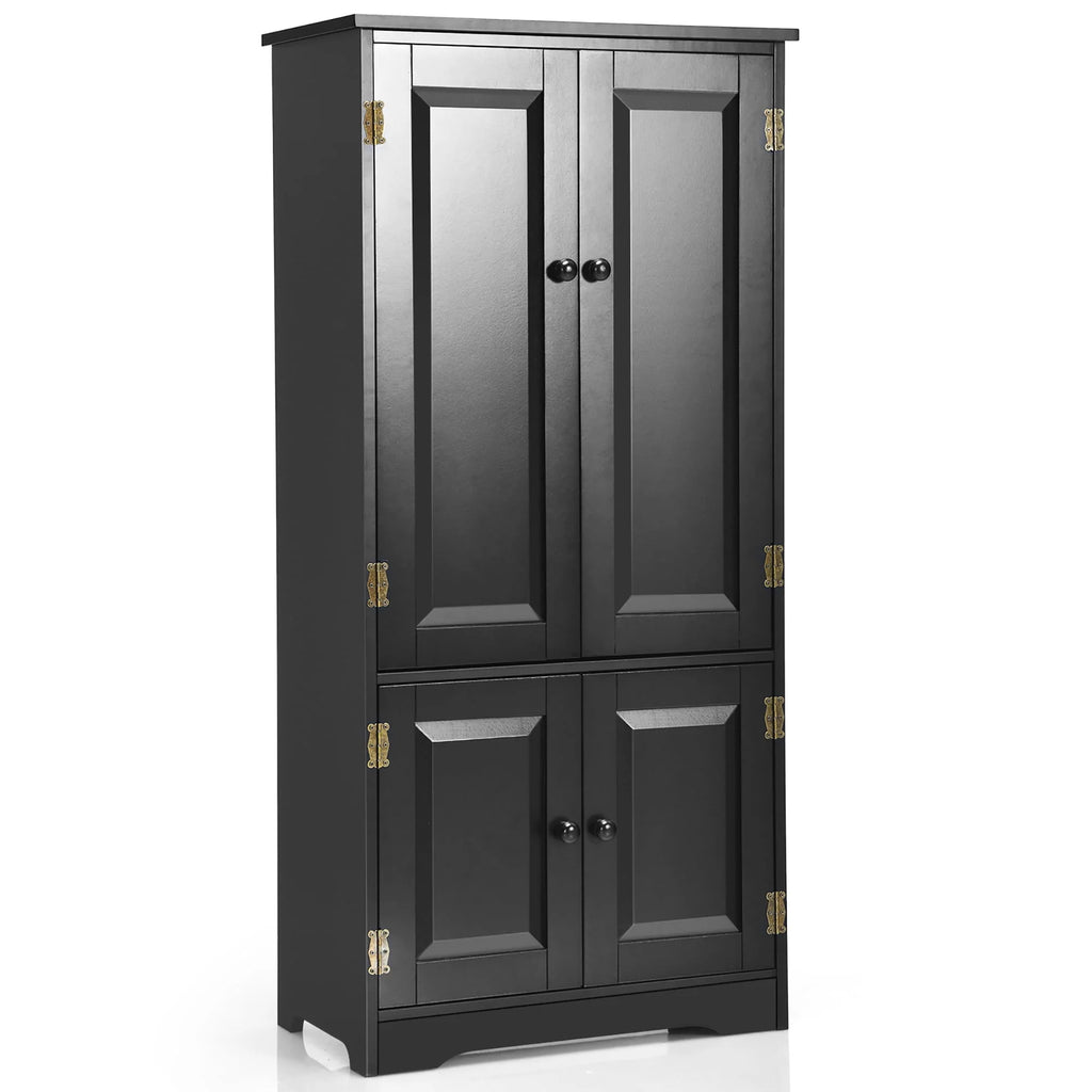White 2-Door Accent Storage Cabinet with Adjustable Shelves Q7911