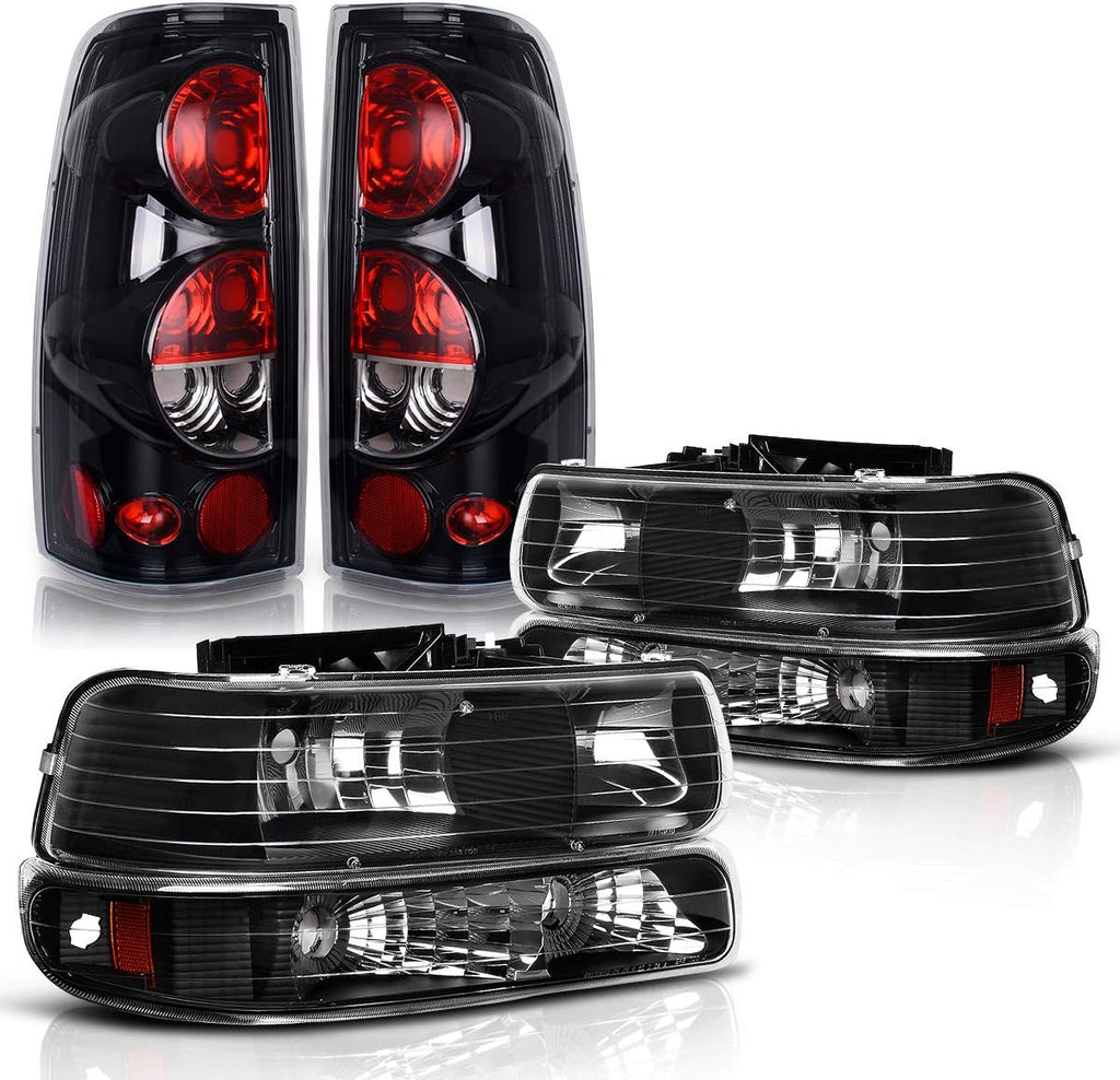 Headlight Assembly and Taillights for Chevy Silverado 1500 2500 R692244