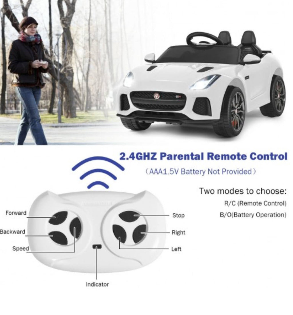 White Licensed Kids Ride on Car C3170