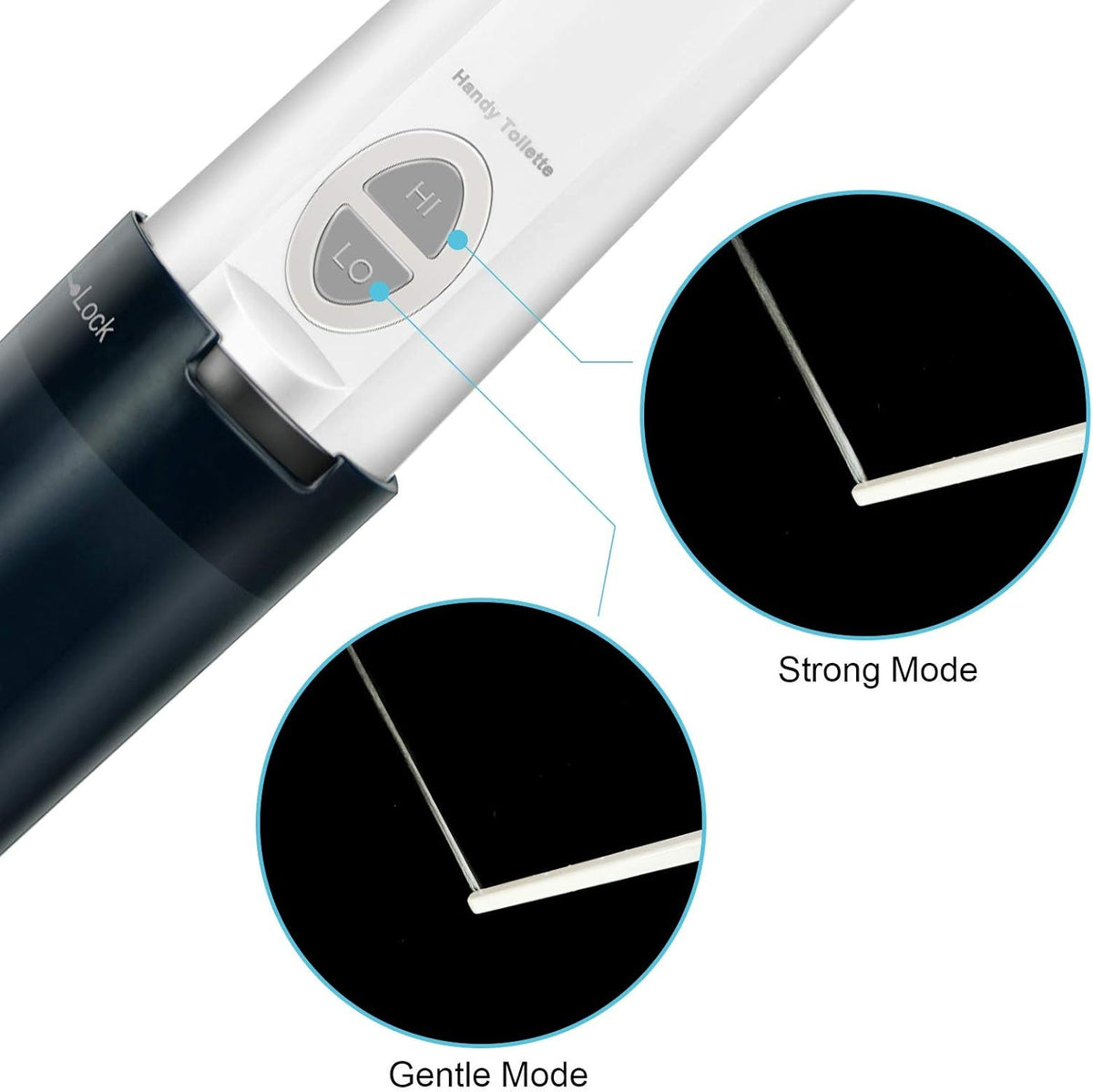 Portable Travel Bidet Electric Mini Atomizer with USB Cable Charging, Pack of 2 B1718