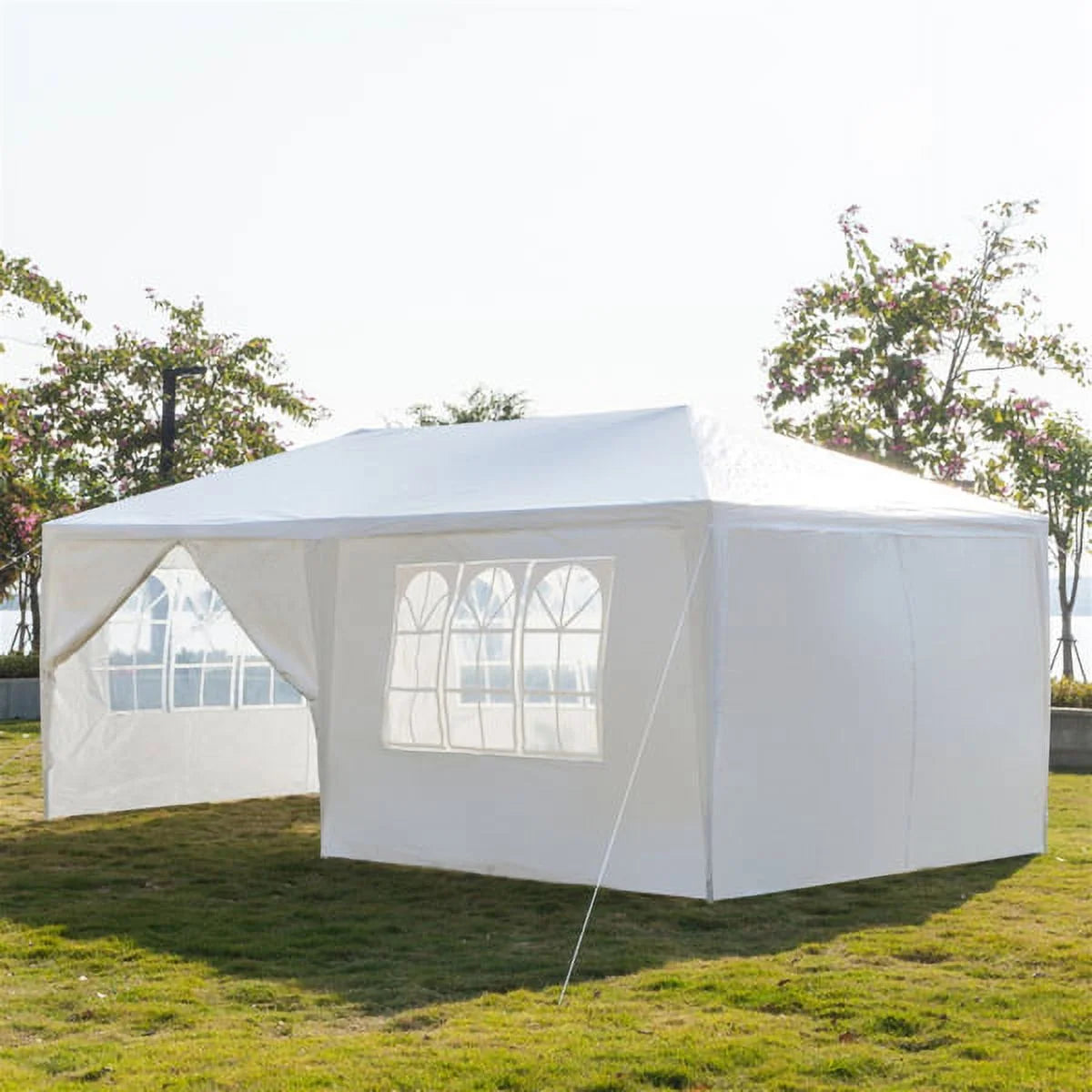 10x30ft White Canopy Tent with 7 Removable Sidewalls R2281