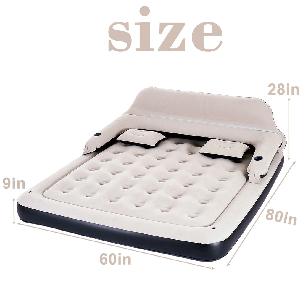 King Size Inflatable Air Mattress with Headboard Y798