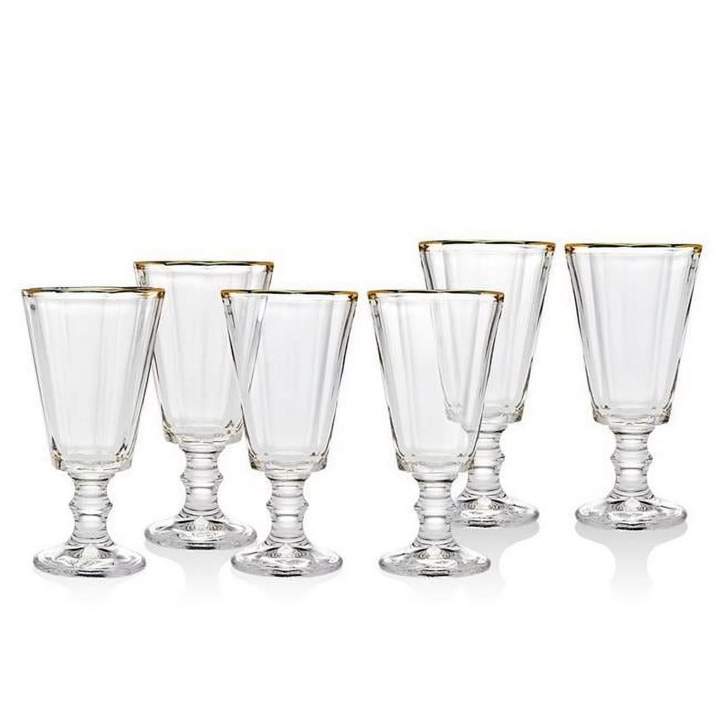 2 oz Gold Band Shot Glasses Set of 6 D331856