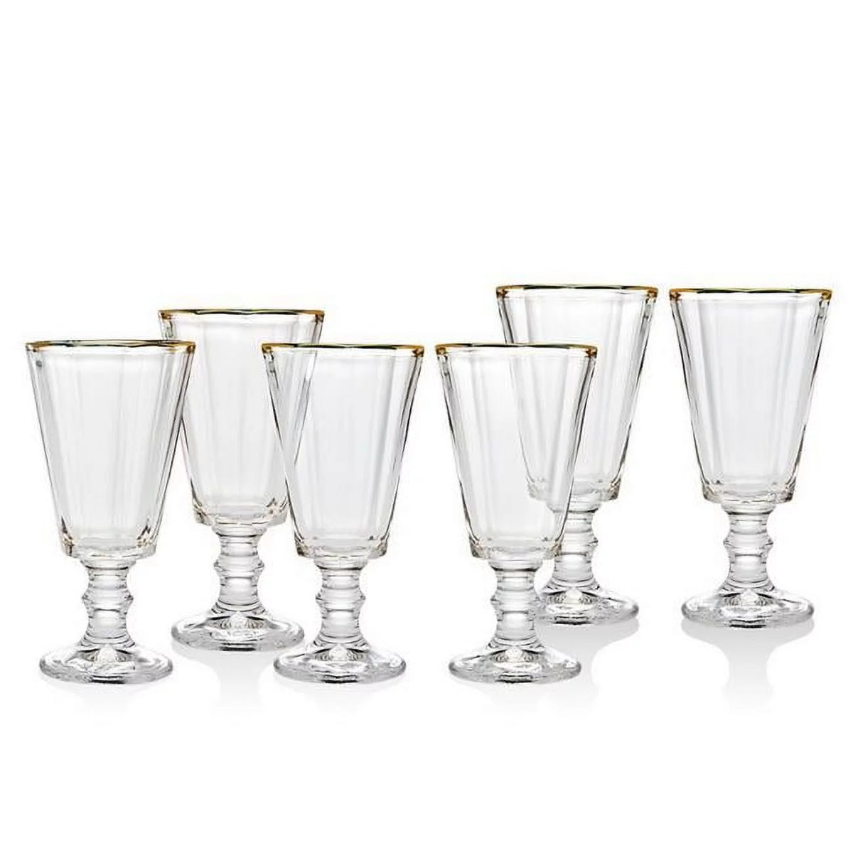 2 oz Gold Band Shot Glasses Set of 6 D331856