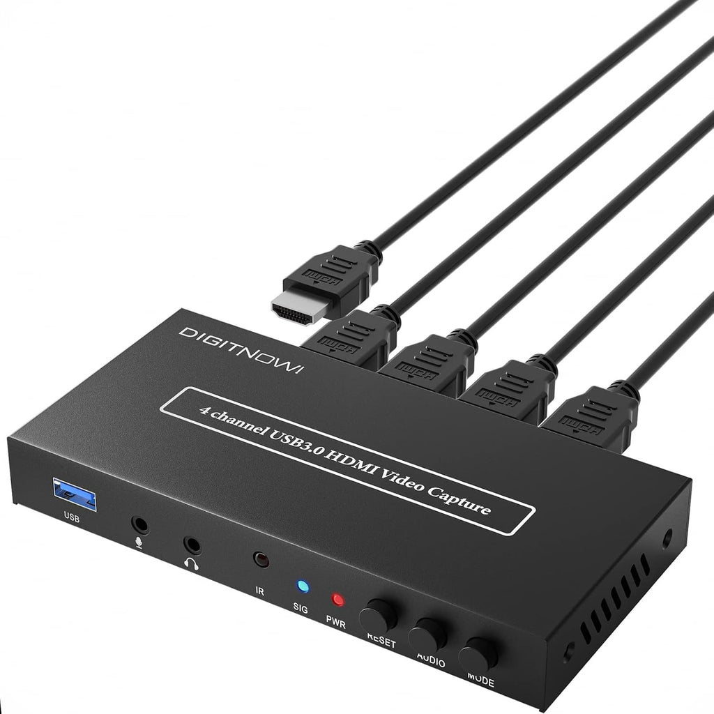 4 Channel USB3.0 HDMI Video Capture Card, 1080P 60fps Q62811