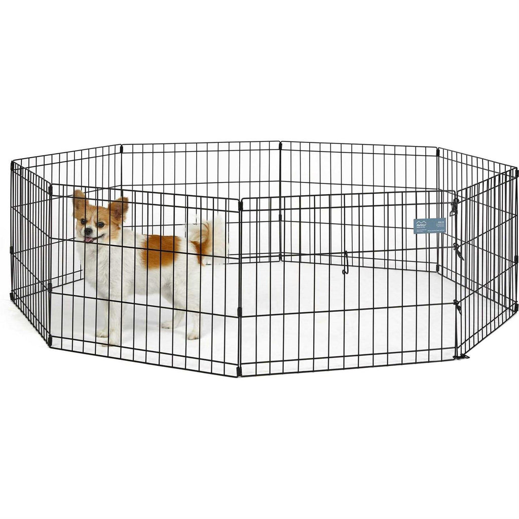 Black 18-Inch Dog Exercise Pen & Playpen Q10931