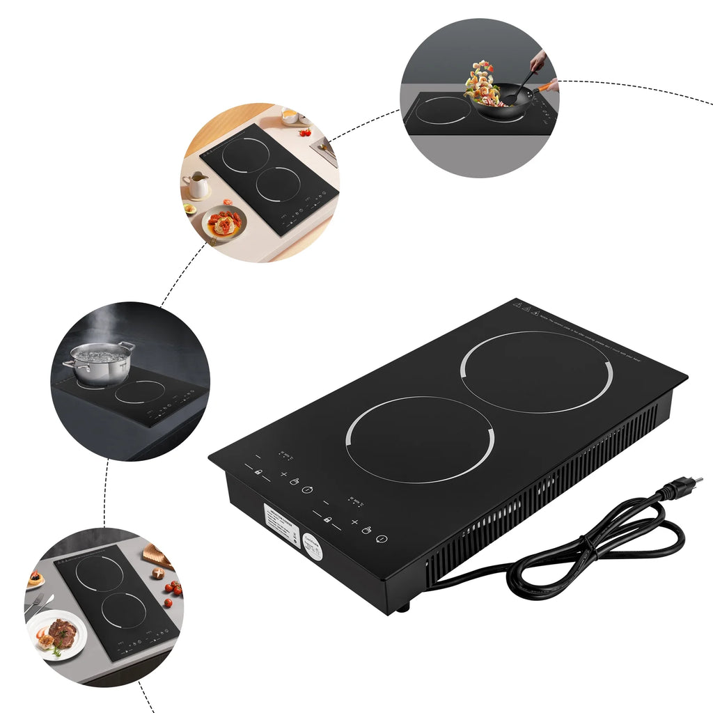 Double Induction Cooktop with 2 Burner Independent Control N47142