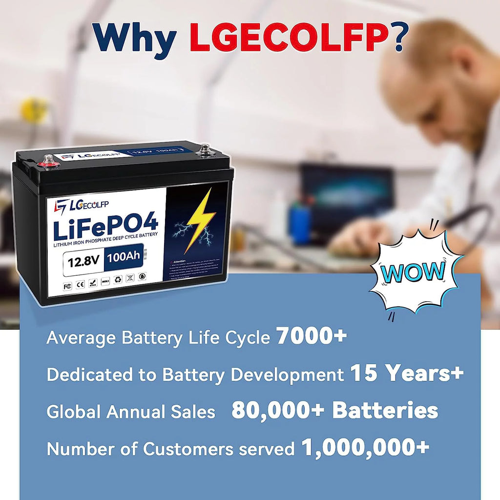 12V 100Ah LiFePO4 Battery X1596