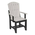 Dove Gray/Black Adirondack Patio Dining Chair L512