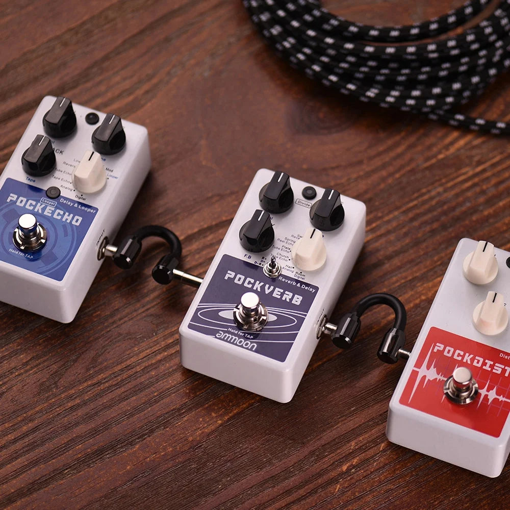 Reverb & Delay Guitar Effect Pedal with Tap Tempo and True Bypass A3370