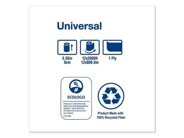 Jumbo Bath Tissue, 1-Ply, White, 2,000 ft, 12 Roll Q22722