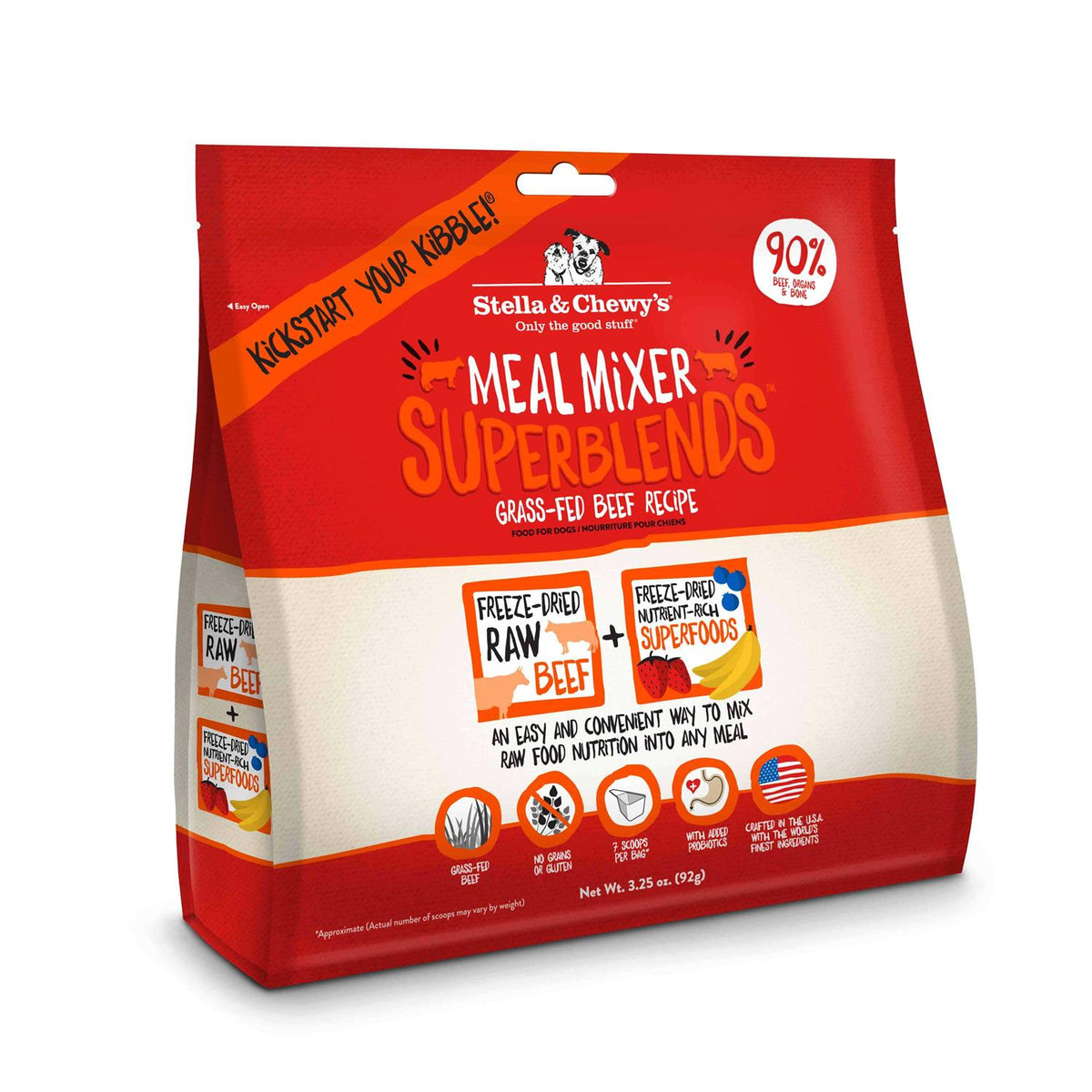 Freeze Dried Grass Fed Beef Dog Food D189