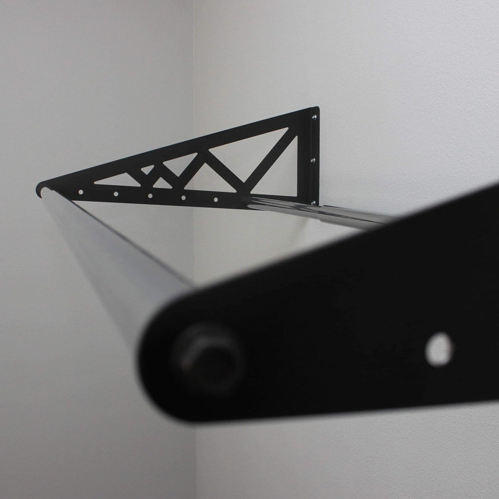 Adjustable Wall Mounted Tire Rack, Heavy Duty Steel, Black Z424228
