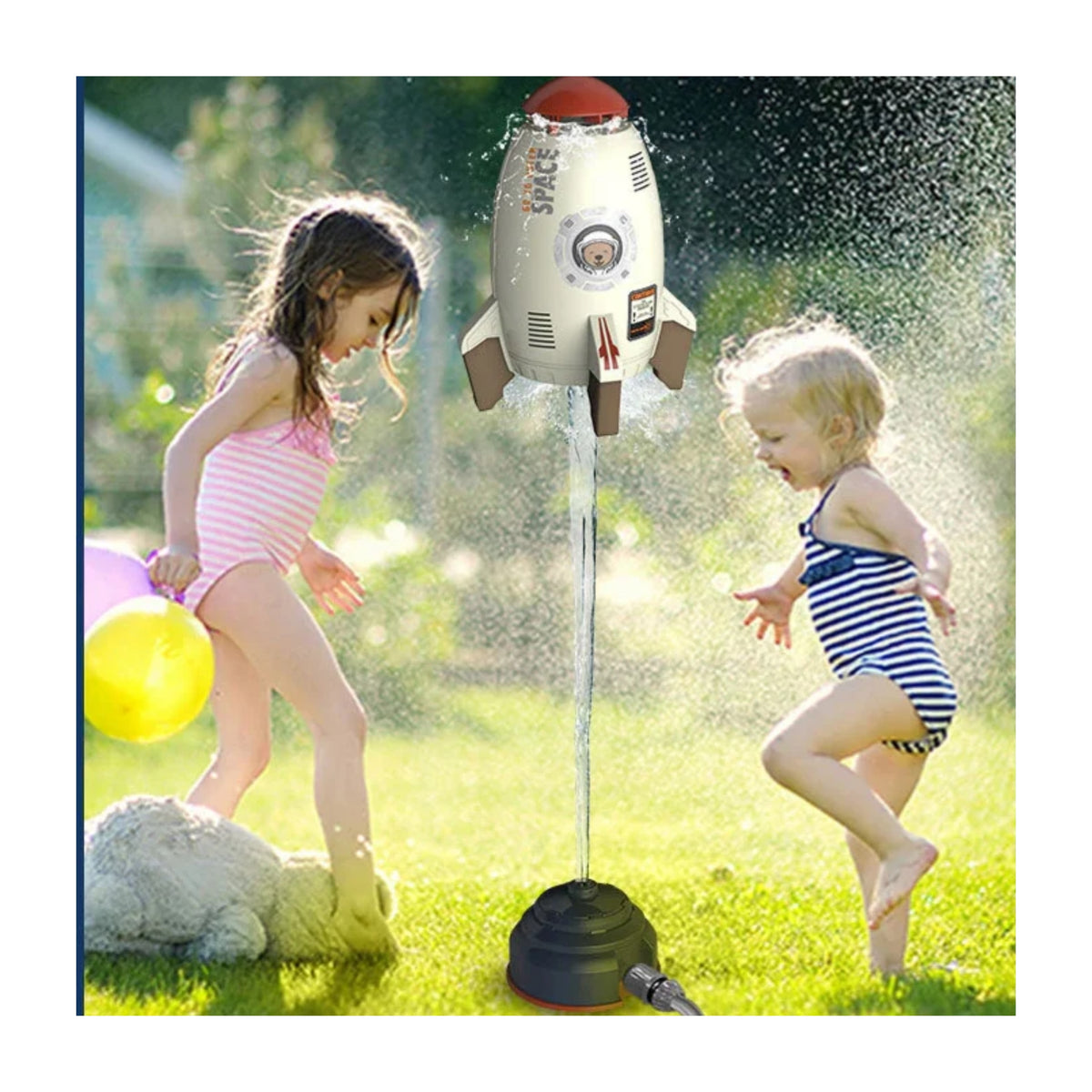 Outdoor Rocket Water Pressure Lift Sprinkler Toy J193