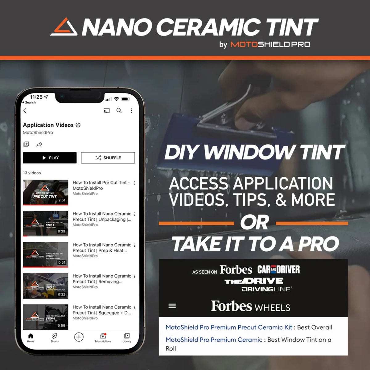 Ceramic Window Tint Film Front Windshield 70% Z3076