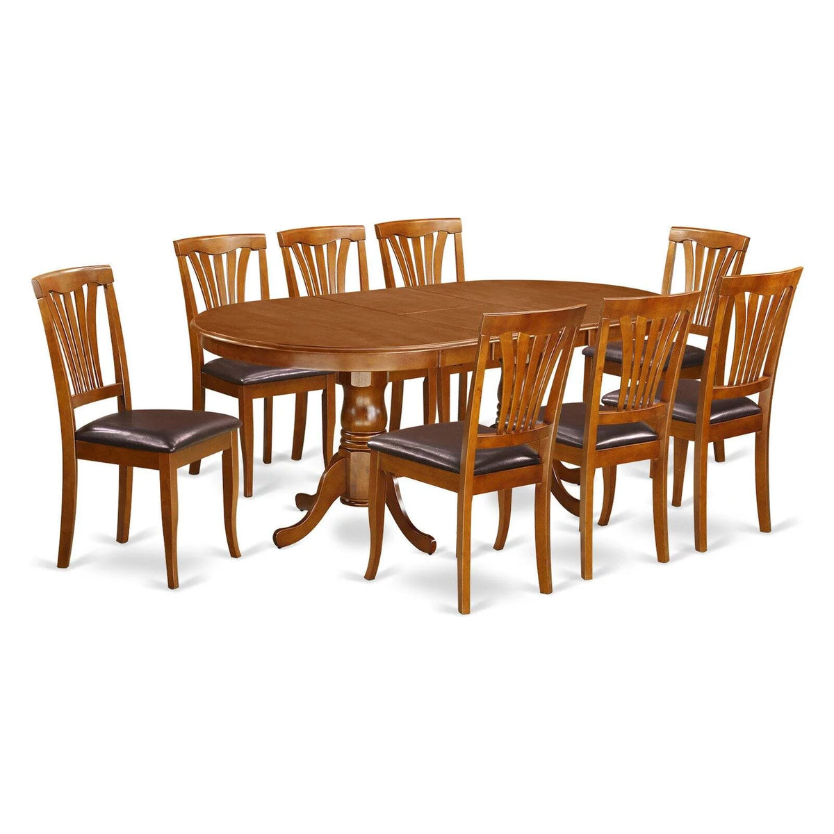 9 Piece Wood Dining Table Set R6130