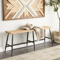 Brown Metal Slim Bench N90631