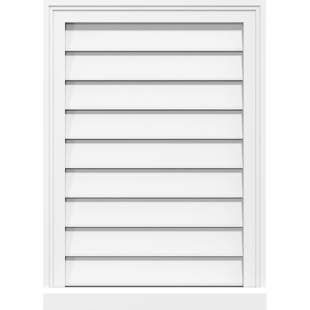 PVC Gable Vent with Brickmould M17363