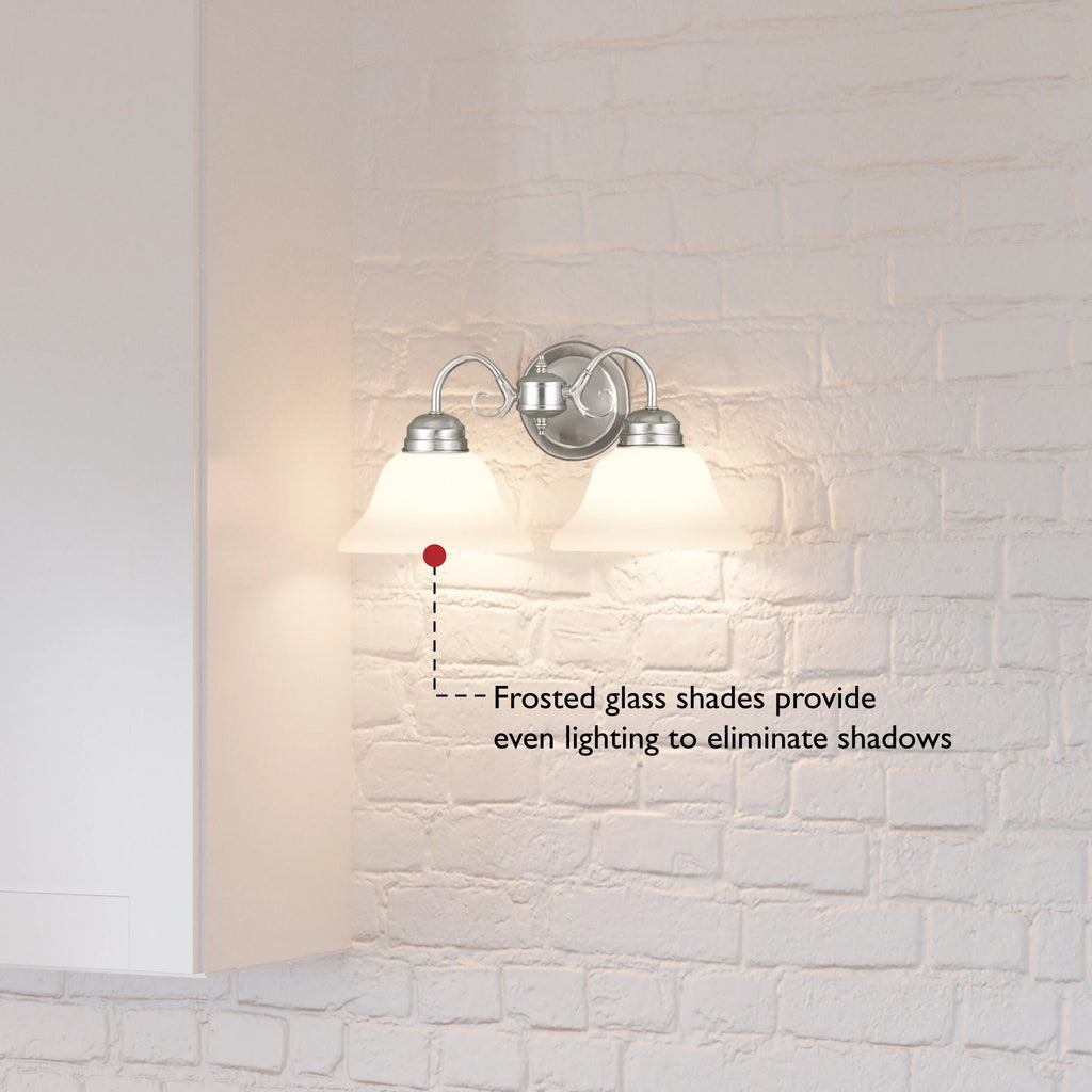 2-Light Dimmable Wall Light with Alabaster Glass O303440