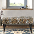 Faux Fur Ottoman A67532