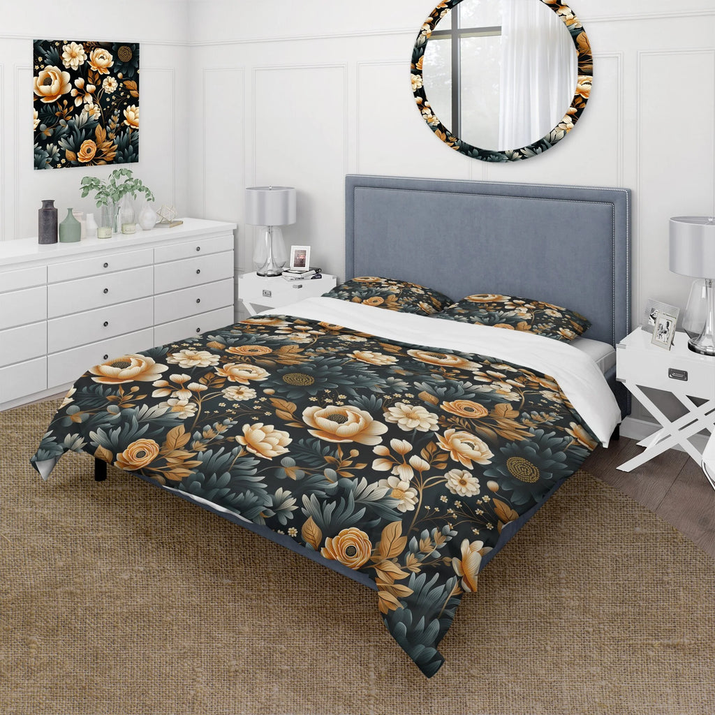 Yellow Cottage Bedding Set With Shams Twin M691