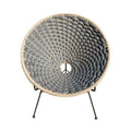 Grey Lounge Chair D7049