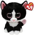 Black & White Cat Plush with Glitter Eyes F756666