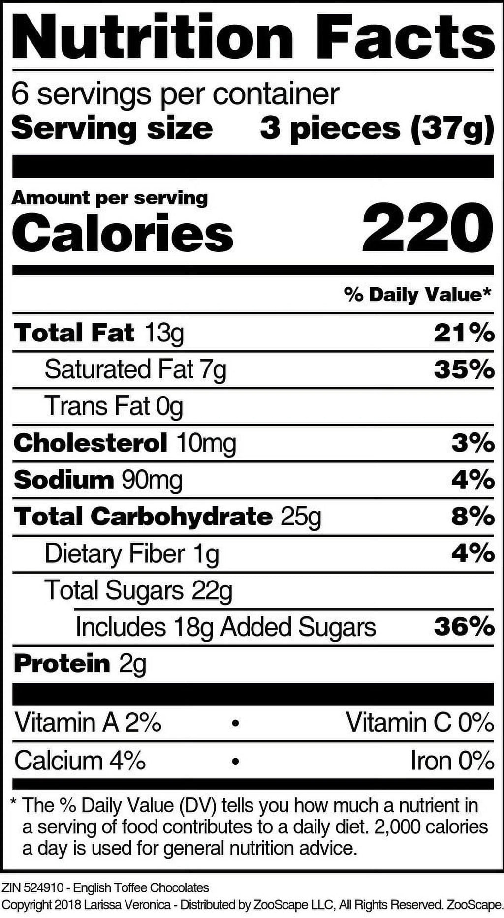 English Toffee Chocolates 8 oz 2-Pack X619