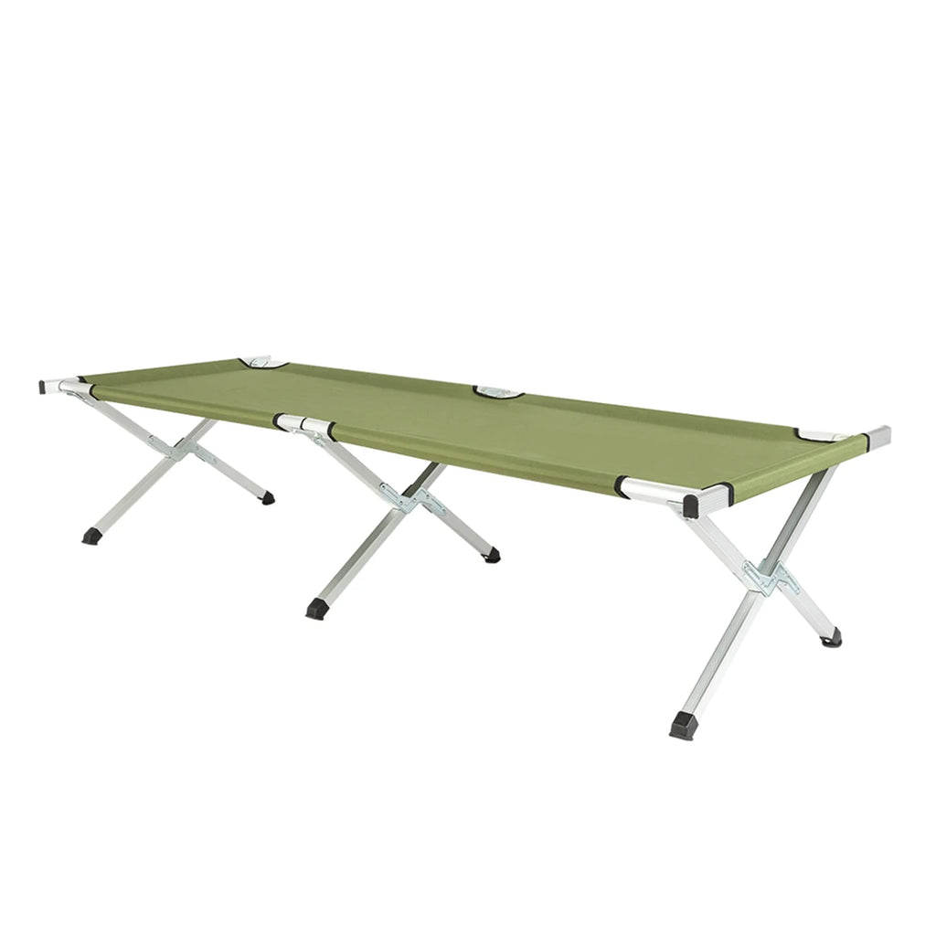 Army Green Portable Folding Camping Cot with Carrying Bag V50944