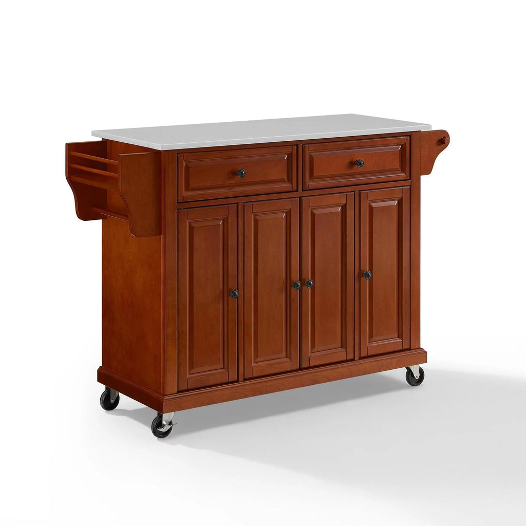 Wood Granite Top Kitchen Cart T350