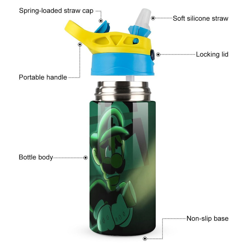 Insulated Stainless Steel Water Bottle with Straw U26385