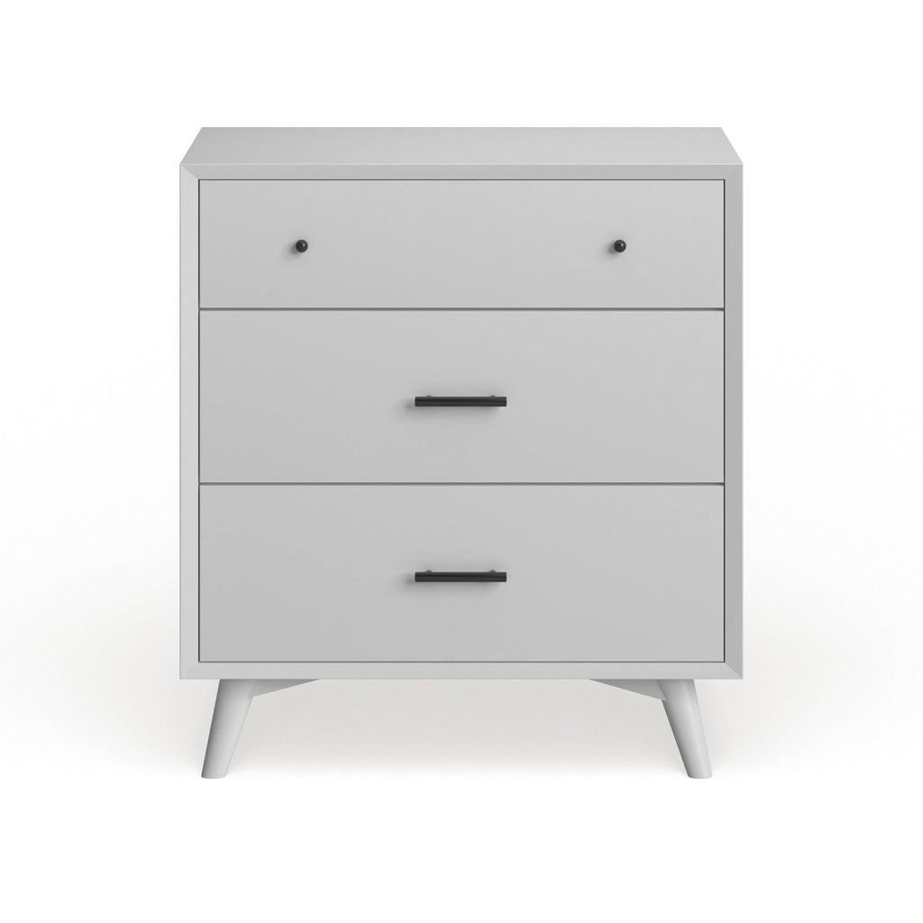 Brown Wood 3-Drawer Small Chest O476