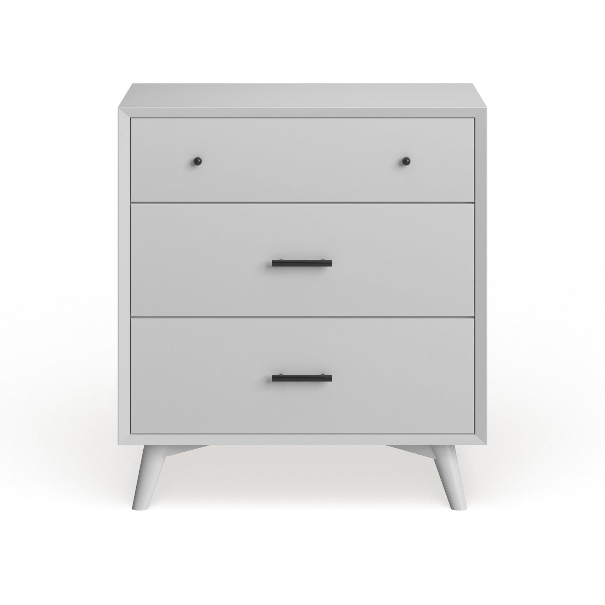 Brown Wood 3-Drawer Small Chest O476