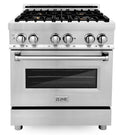 30 in. Stainless Steel Gas Burner Electric Oven Range with Brass Burners R430