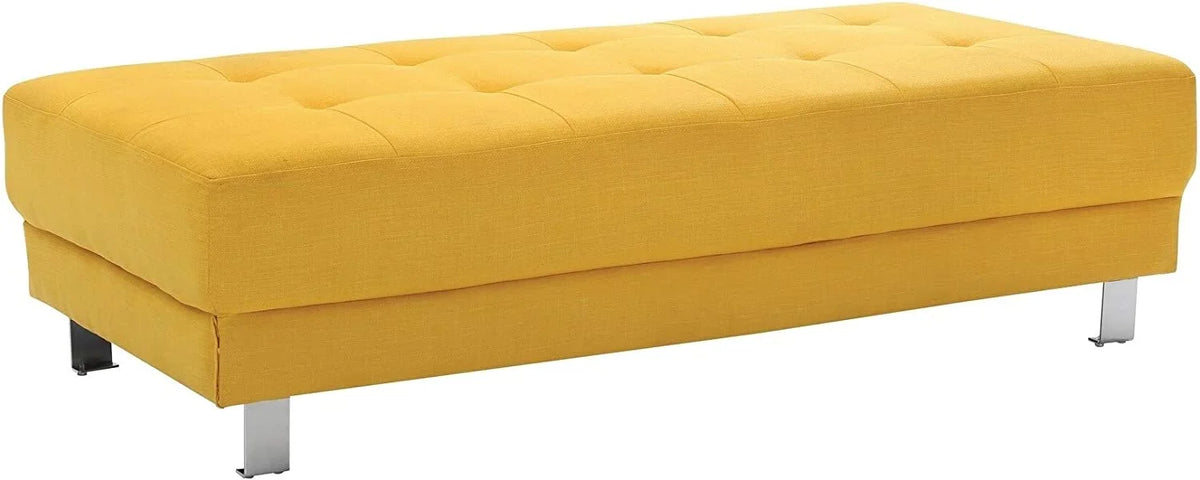 Orange Twill Fabric Ottoman A813314