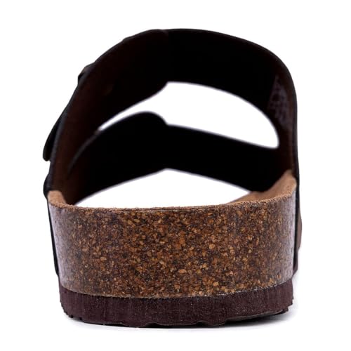 Men's Sandals with Adjustable Buckle Straps and Cork Footbed L835