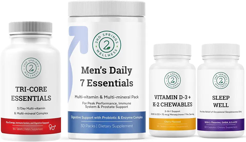 Men's Daily Essentials Vitamin D3 K2 Bundle F787803