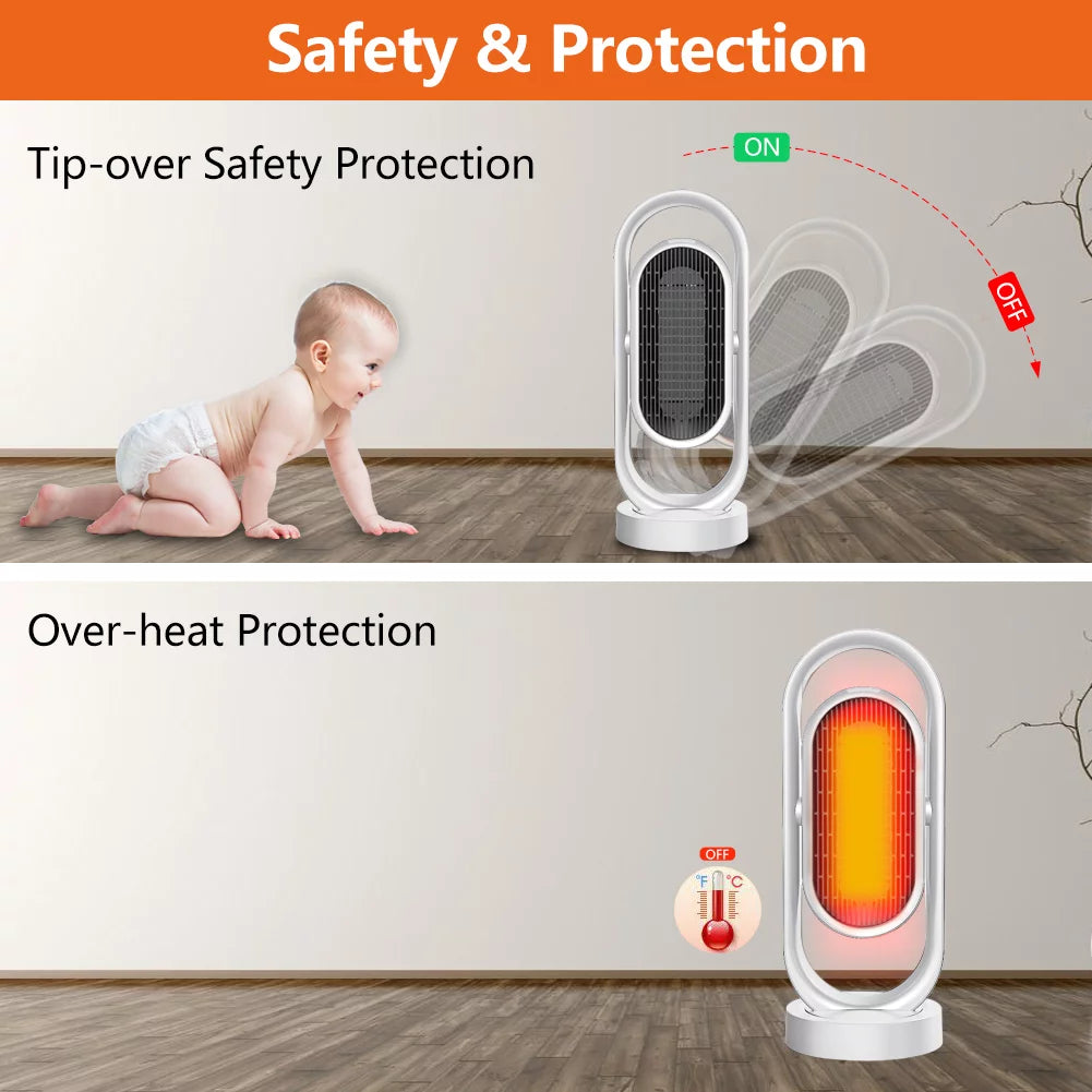 1500W Oscillating Space Heater A347