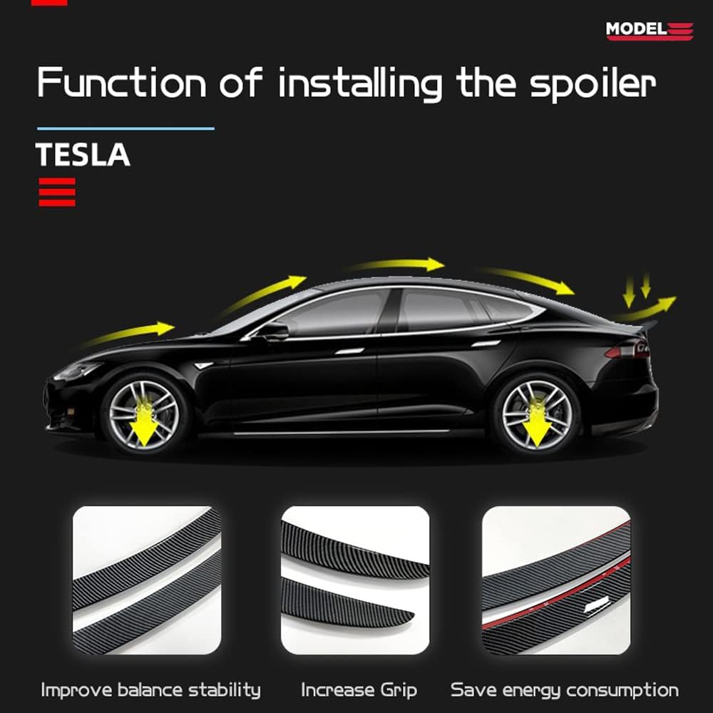 Matte Carbon Fiber Rear Trunk Spoiler W266506