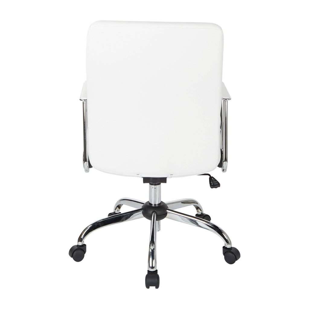 Charcoal Faux Leather Chair with Chrome Base X5778