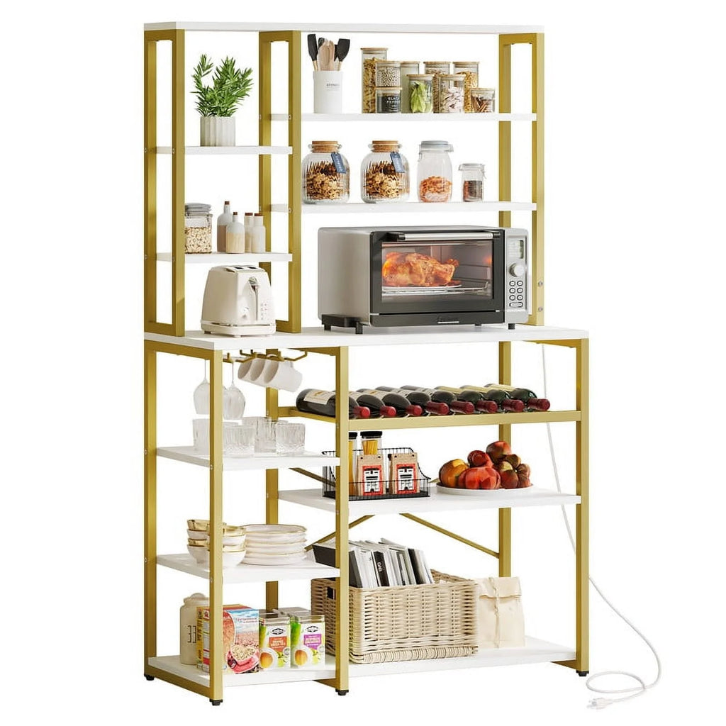 8 Tier Kitchen Bakers Rack with Power Outlets G630999