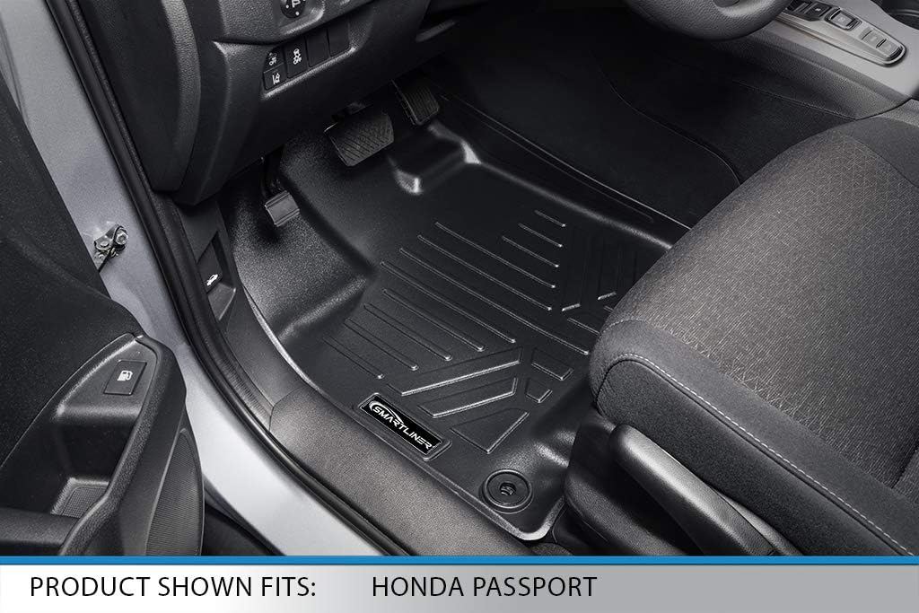 Custom Fit Floor Mats 2 Rows and Cargo Liner Set Black I562007